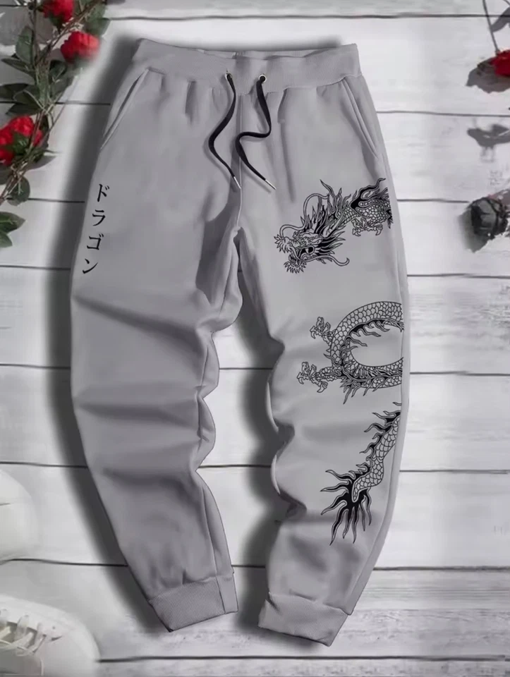 Pantalones deportivos Black Dragon Streetwear estilo japonés para todos Foto 3 de 4