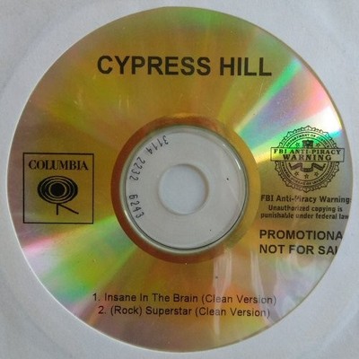 CYPRESS HILL - INSANE IN THE BRAIN / (ROCK) SUPERSTAR U.S. PROMO  CD-R 2 TRACKS