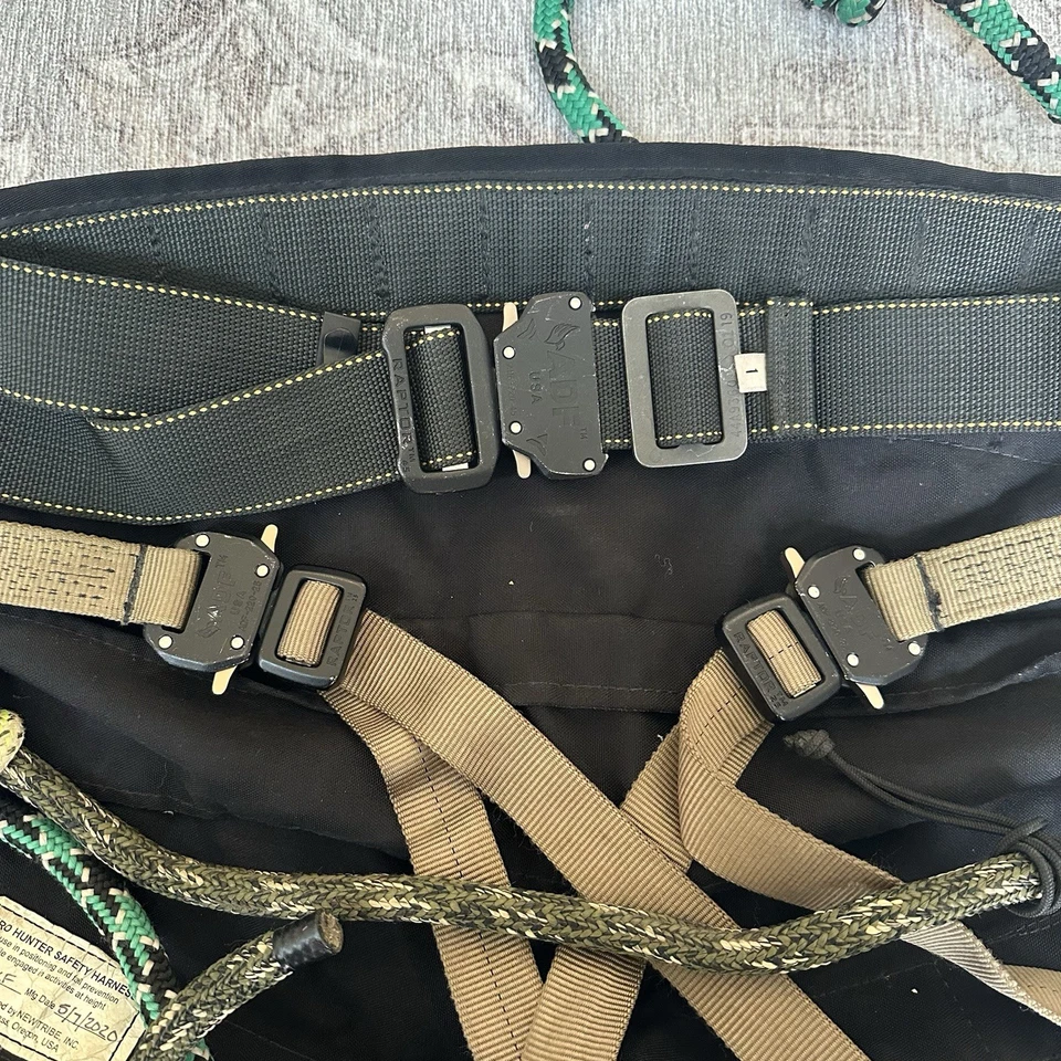 saddle hunting kit aero hunter Rare Asat tethrd Carabiners Size 1 Includes Ropes - Image 4 of 4