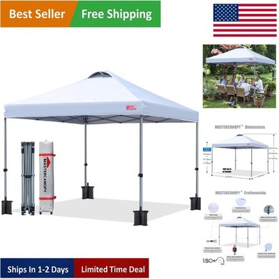 Versatile 10x10 Canopy Tent - UV & Water Protection, Upgraded Stability System