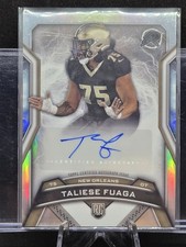 2024 Topps Resurgence Taliese Fuaga Auto, Topps Midnight Taliese Fuaga Nucleus