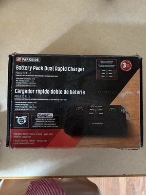 #ad Parkside Battery Pack Dual Rapid Charger Model: PDSLG 20 A1 1 . $18.00