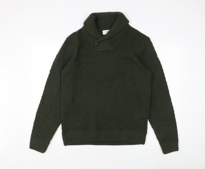 Marks and Spencer grüner Pullover mit Stehkragen - Herren M