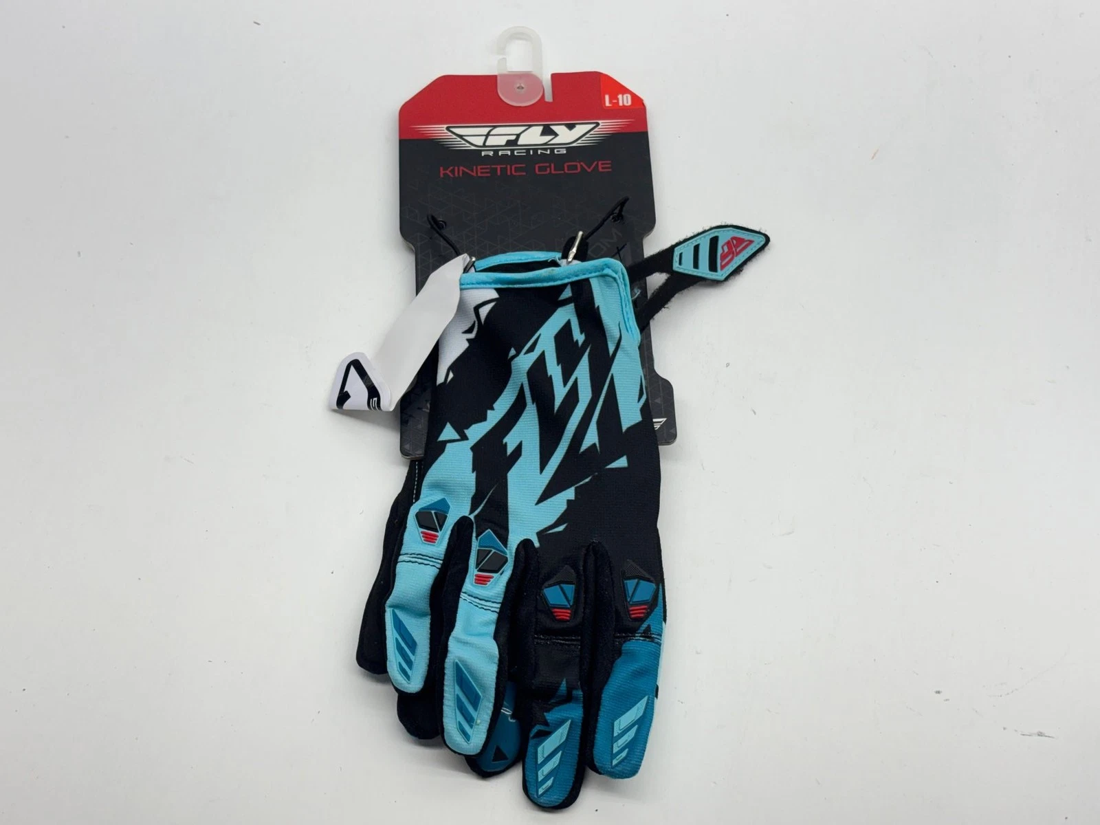New Fly Racing Men's Gloves Large Black Blue L Riding Hand Gear Protection MX