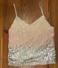 Sequin Cami Woman s Medium Sparkly Festive Holiday New years Eve