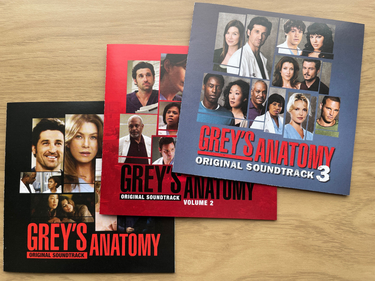 Grey's Anatomy original soundtrack Vol. 1-3 (3 CDs 2005-07