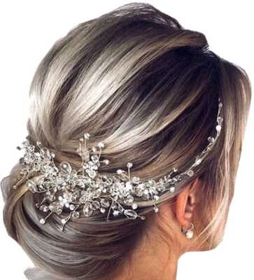 Mariée - diadème - magie de cristal rayonnante - accessoire unique - Photo 1/4