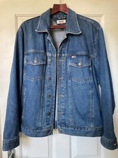 Vintage Tommy Hilfiger Denim Jacket M Trucker Jean Blue