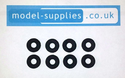 Corgi Mini 12mm O/D Black Reproduction Rubber Tyres fits Marcos Imp Mini post 67 - Picture 3 of 6