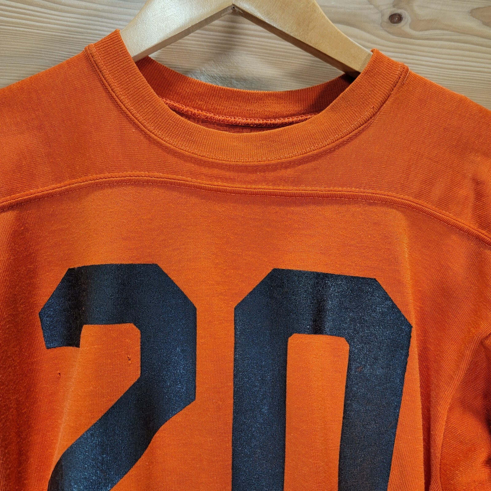 Vintage 1950s Russell Southern Football Jersey Shirt Men S/M Orange Distress 20 eBay