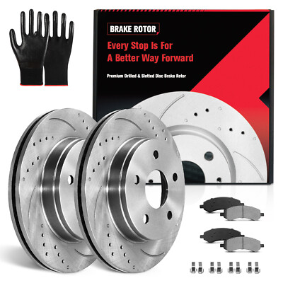 336mm Front Brake Rotors & Ceramic Pads Kit for Dodge Ram 1500 Dodge Durango