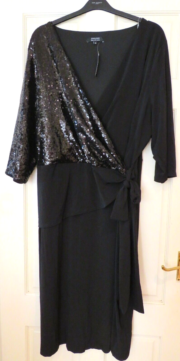 BNWT J D Williams Sequin Dress Size 32 Plus Size Party UK