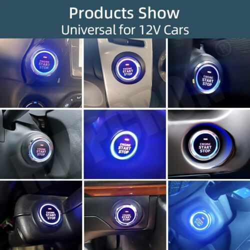 Car Alarms Remote Control Engine Start Alarms System Push Button Remote Starter - Picture 5 of 16