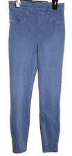 Spanx JeanIsh Leggings Jeggings Womens S Light Blue Stretch Tummy Shaping Ankle