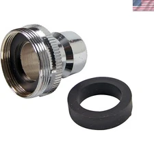 Chrome Dishwasher Faucet Adapter: Snap Connection for Easy Installation