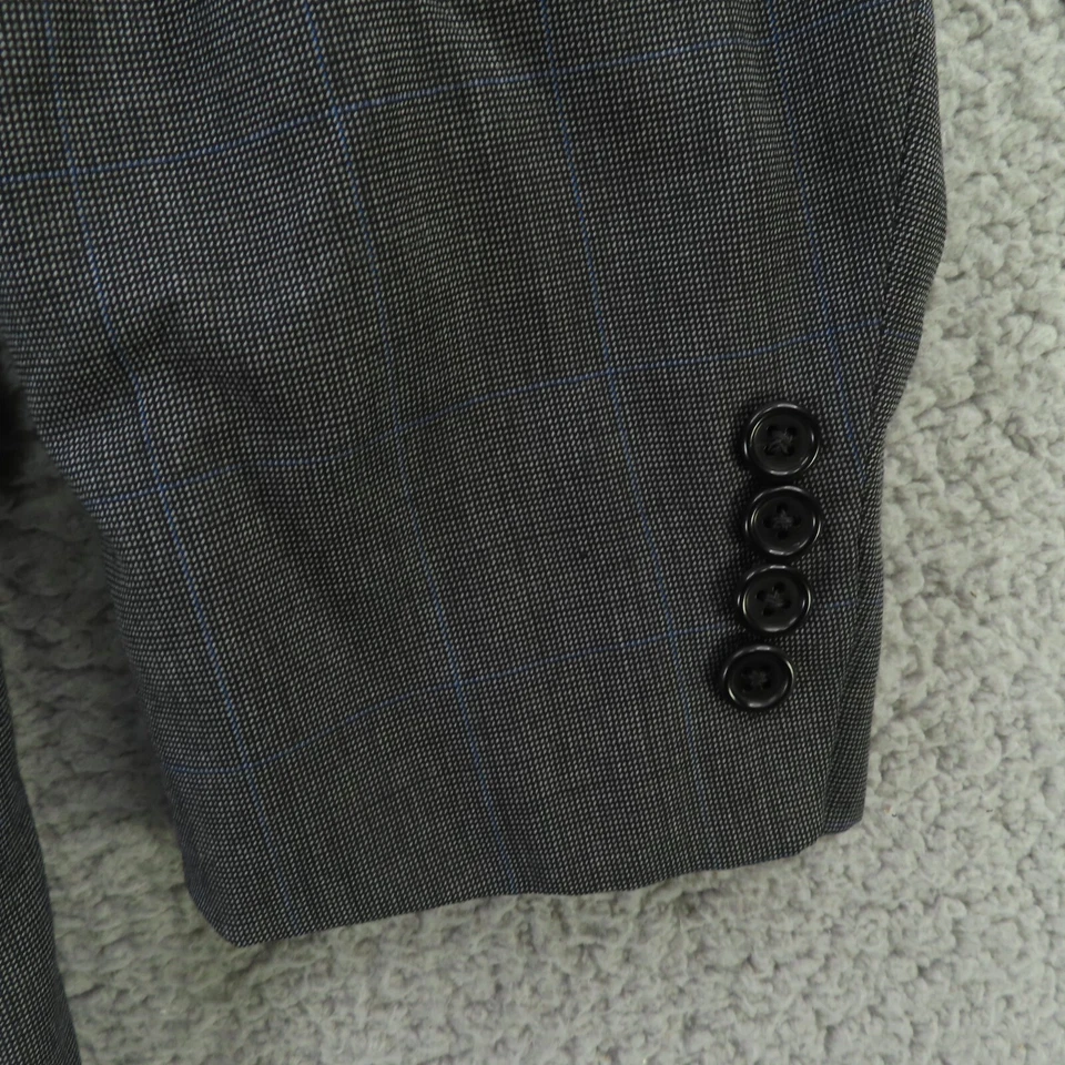 Abrigo deportivo chaqueta Oxxford Clothes para hombre 44L gris ojo de pájaro ventana sin estructura Foto 2 de 4