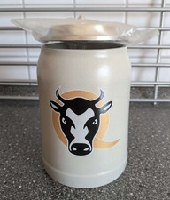 Q-Alm Bierkrug mit Deckel aus Zinn Kuh Motiv 0,5 Liter NEU