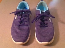 Skechers Shoes Women Size 8W Navy Teal Go Walk Air Cooled Arch Fit