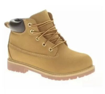 BOY`S FADED GLORY TUCKER BOOTS LACE UP WHEAT 12, 13,
