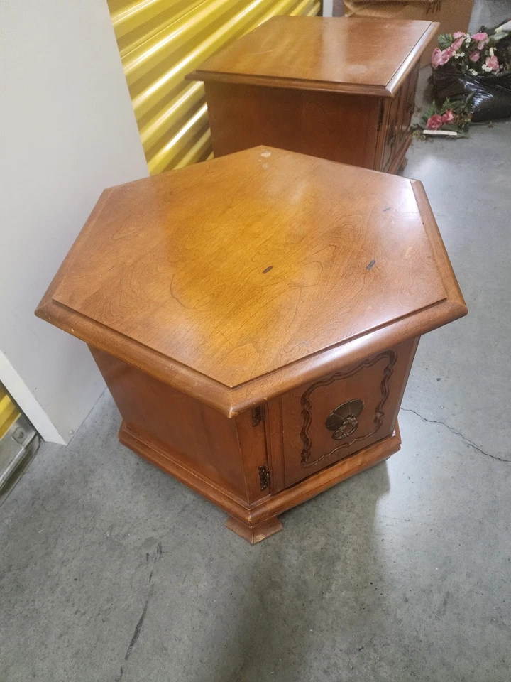 Vi Tage  Hexagonal Accent Storage End Table  - Image 2 of 4