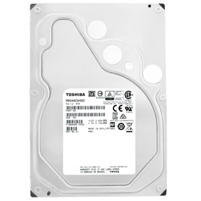 Toshiba MD04ACA400 7200 RPM 4 TB SATA 6 Gb/s Internal Hard Disk