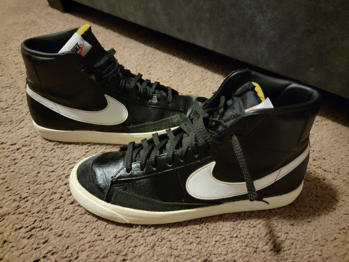 Nike wmns blazer mid suede vintage (black / sail - radiant clearance emerald)
