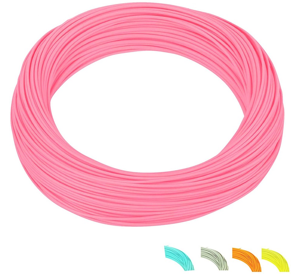 HERCULES Floating Fly Line - WF3F To WF8F - 90ft Nylon With 2 Welded Loops - High Visibility