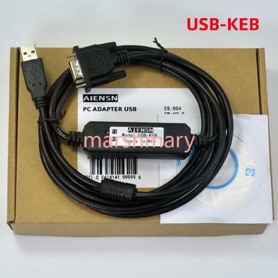 1PCS NEW USB-KEB KEB debugging cable for F4 / F5 series inverter RS232 panel #F1