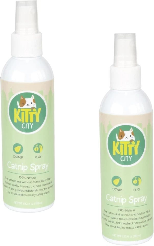 2-Pack Natural Catnip Spray for Energetic Play - Non-Toxic Formula - Image 3 of 4