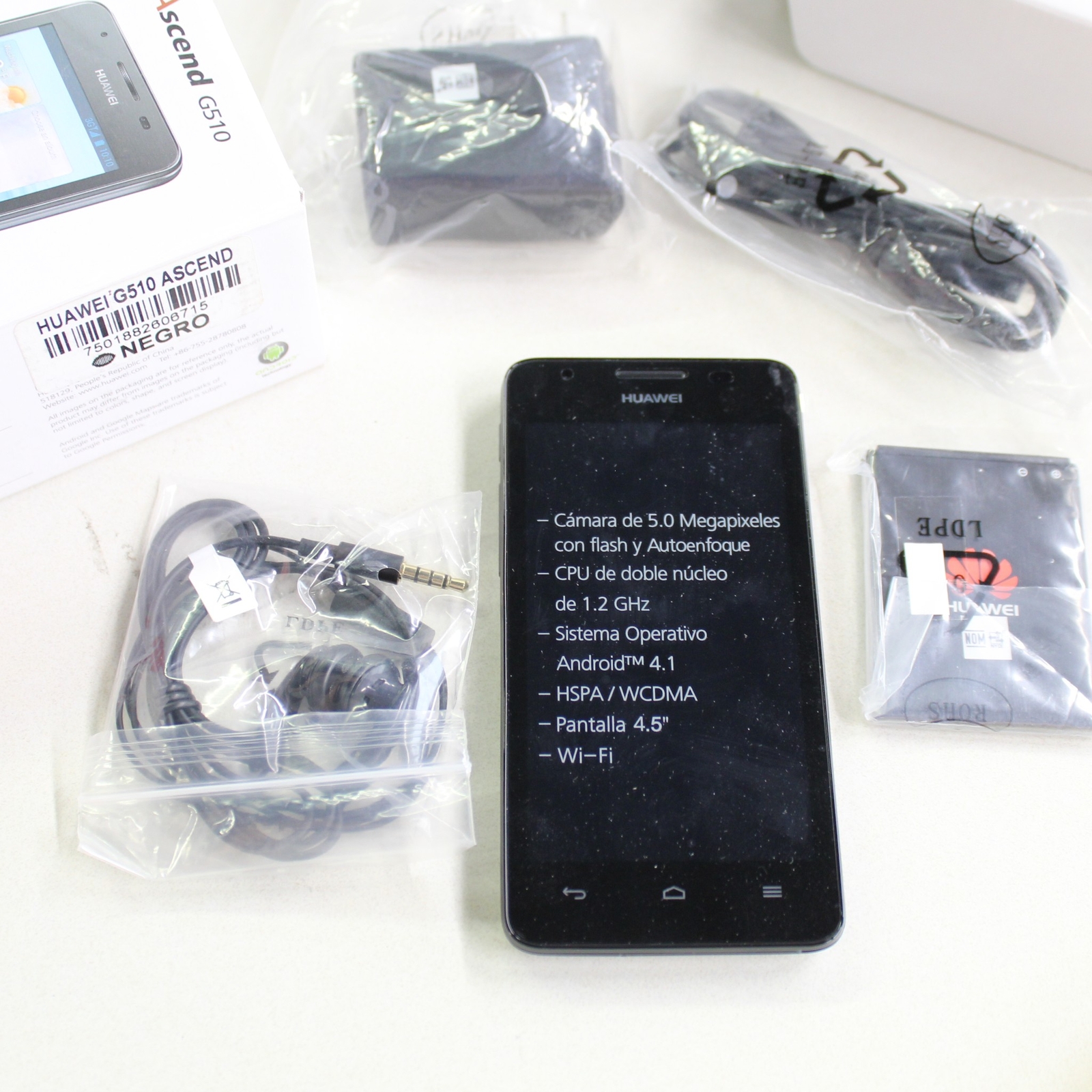 Huawei Ascend G510 (Unlocked) Smartphone 4G LTE BLACK - NEW IN BOX
