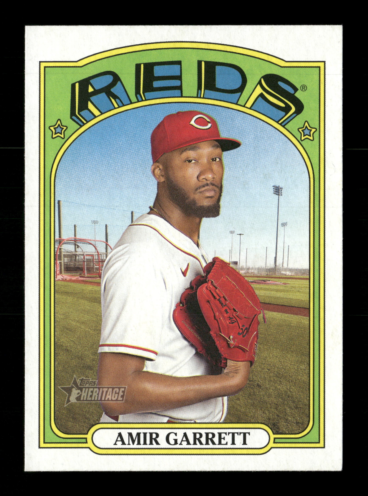 2021 Topps Heritage #505 Amir Garrett Cincinnati Reds