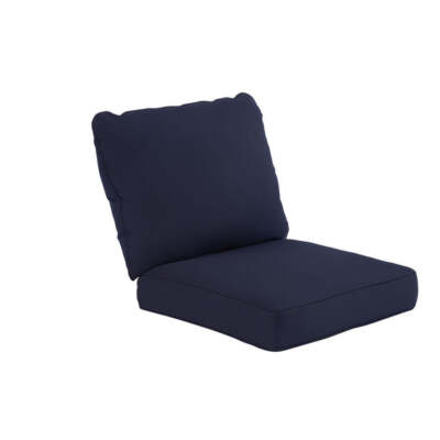 Sunbrella Canvas Navy Blue Indoor Outdoor Deep Seat Pillow Chair