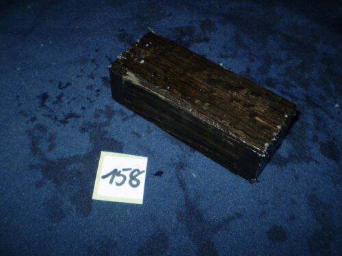 Roble moreno subfósil mango de cuchillo antiguo 102 x 40 x 30 mm n.º 158