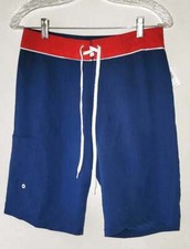 NWT OLD NAVY Size 28 Men's Red, White Blue Swim Trunks/Board Shorts