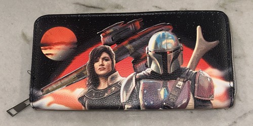 STAR WARS THE MANDALORIAN ZIP-AROUND WALLET OFFICIAL LICENSED PRODUCT