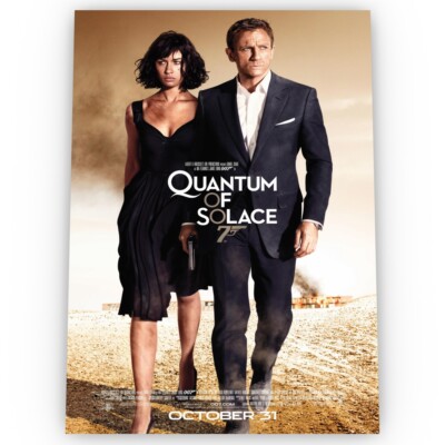 Quantum of Solace James Bond 007 Filmposter Satin Archiv Atemberaubend A1 A2 A3
