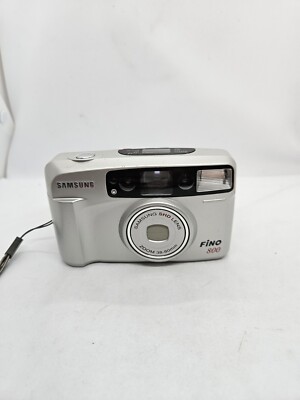 Samsung Fino 800 35mm Film Point And Shoot Camera Silver