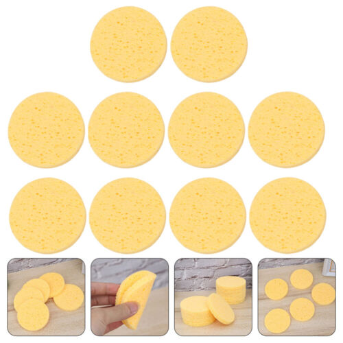 10 Pcs Face for Cleansing Round Makeup Wood Pulp Cotton - Afbeelding 1 van 12