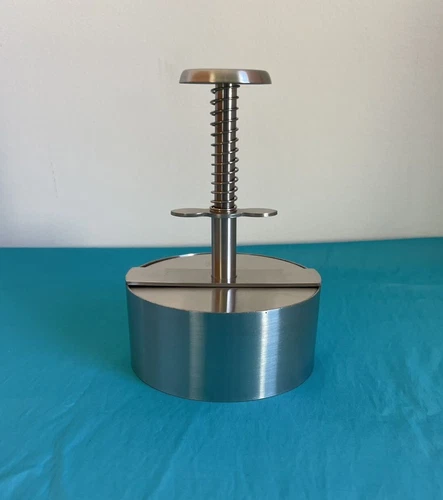 Edelstahl Burgerpresse Burgersmasher Hamburgerpresse Fleischpresse Ø10 cm