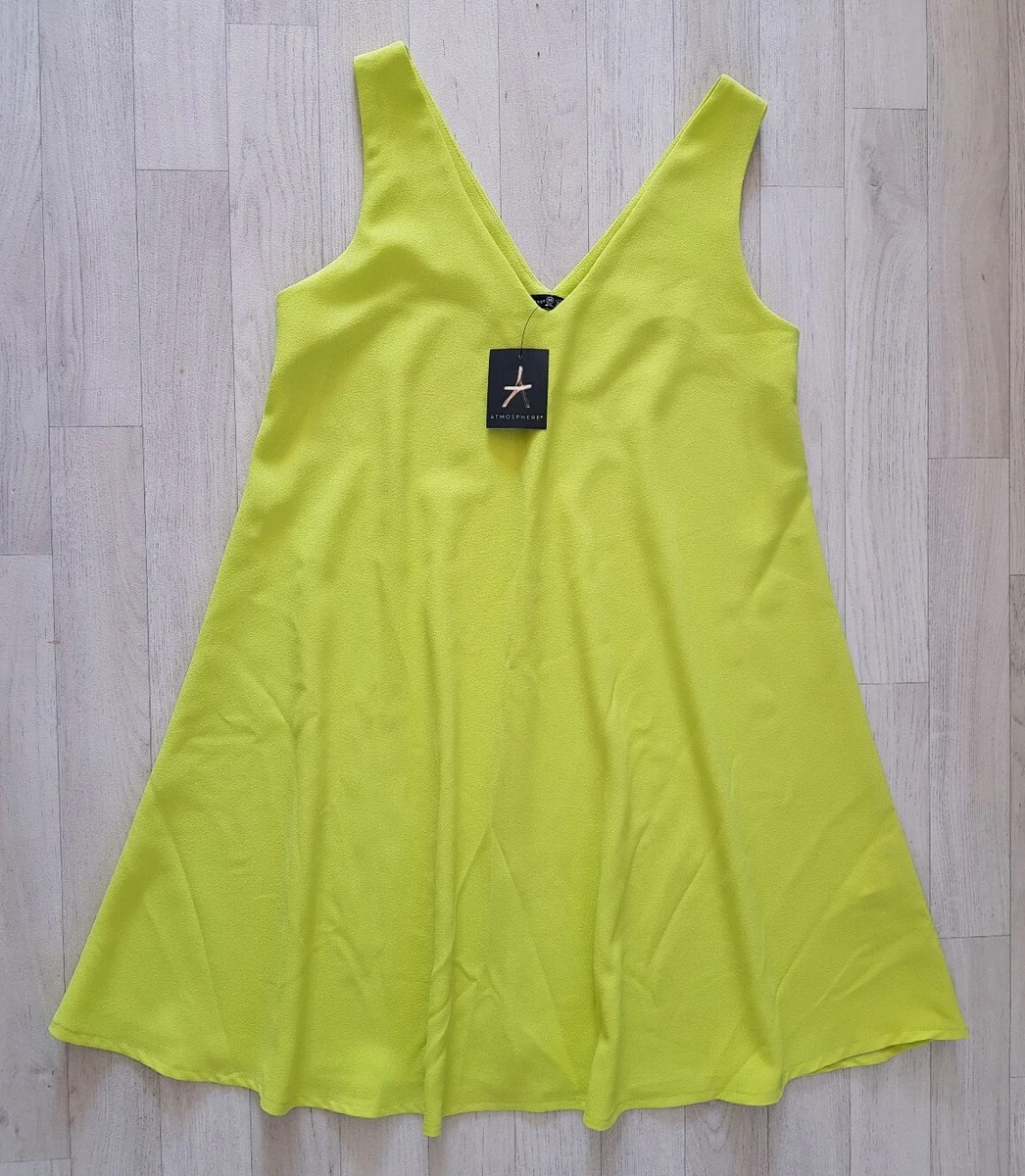 Lime green top swing dress