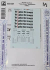 Microscale Decal #60-597 Norfolk Southen "Triple Crown" RoadRailers (1990+)Decal