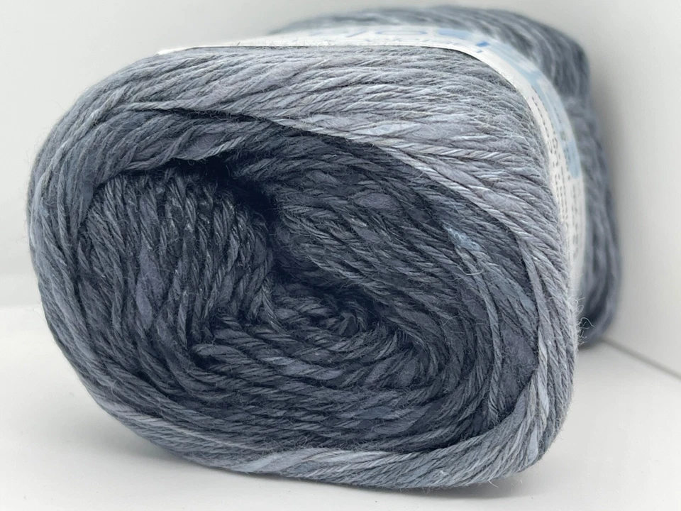 Hilo Berroco Isola 8941 Panare - Negro Gris Algodón Lino Viscosa DK 100gr 284yds Foto 3 de 4