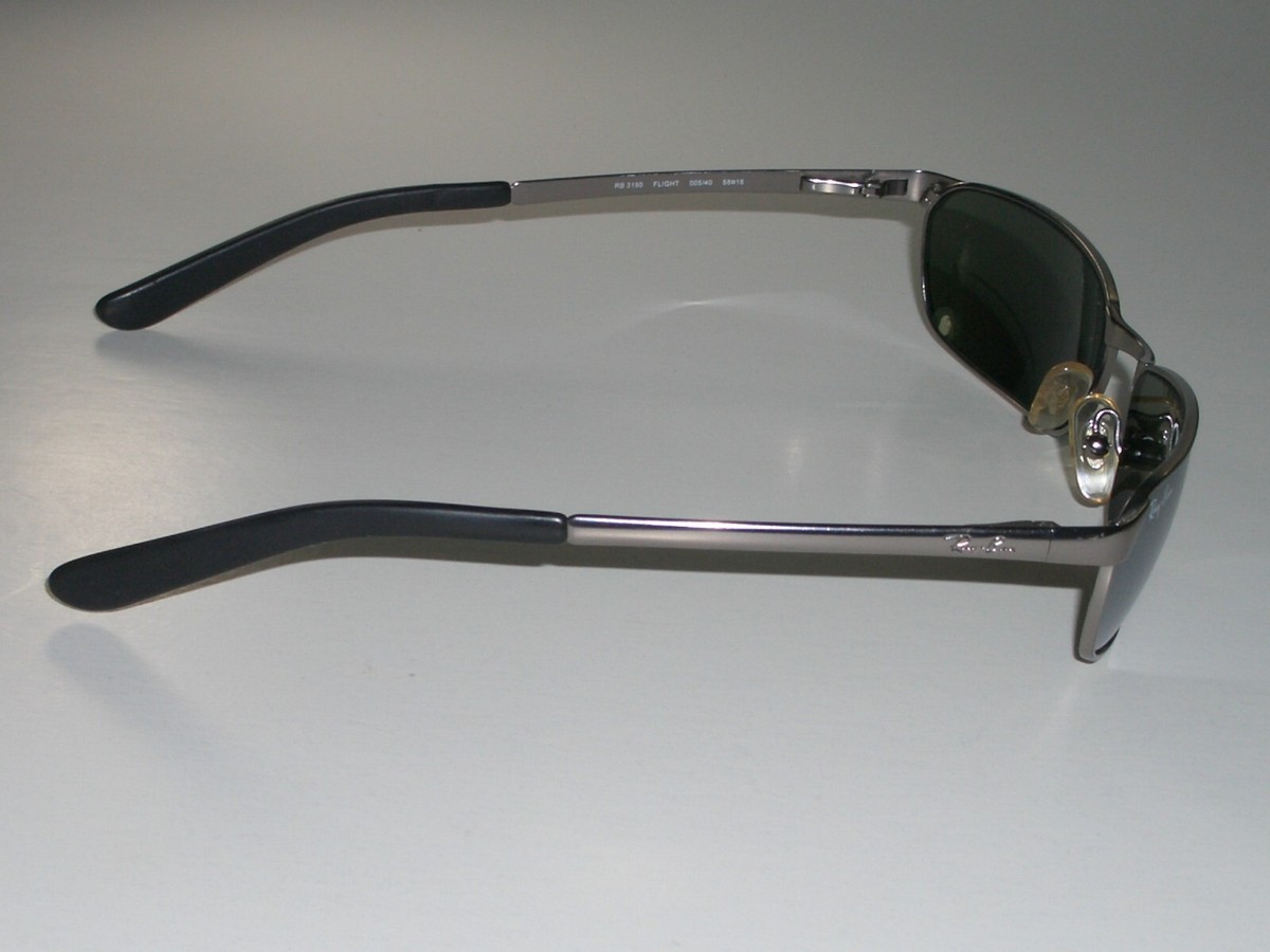 58[]18mm RAY-BAN ITALY RB3190 005/40 G15 MIRROR GUNMETAL