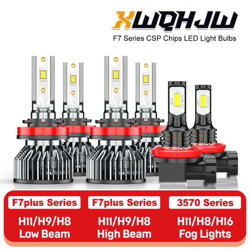 6Pcs For Jeep Grand Cherokee 2018-2021 Combo LED Headlight Fog Light Bulbs Kit - Foto 1 di 8