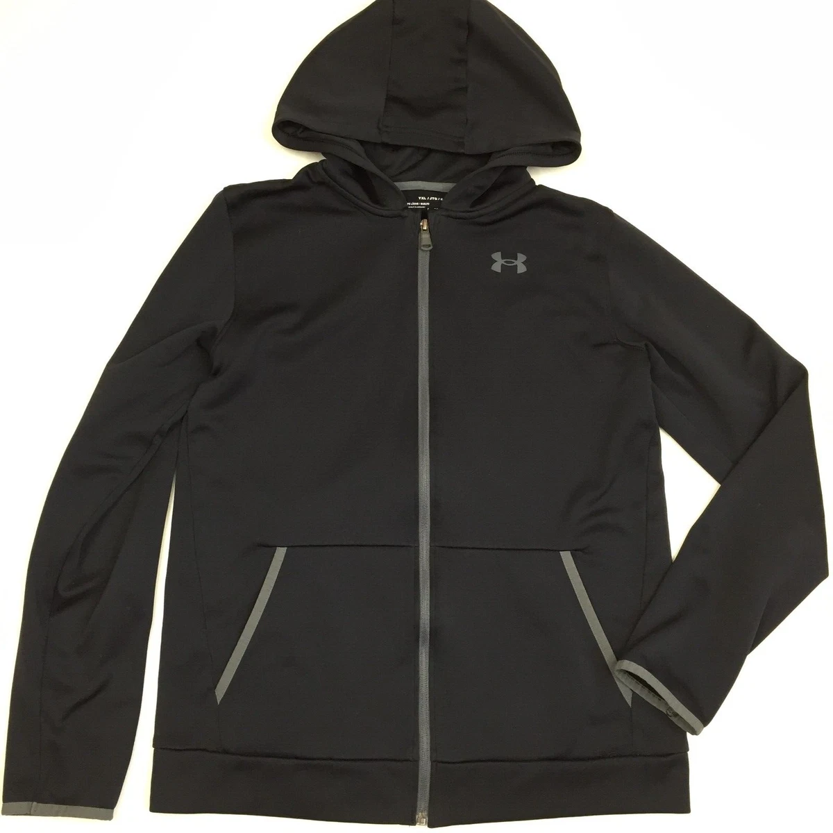 Under armour best sale jackets kids black