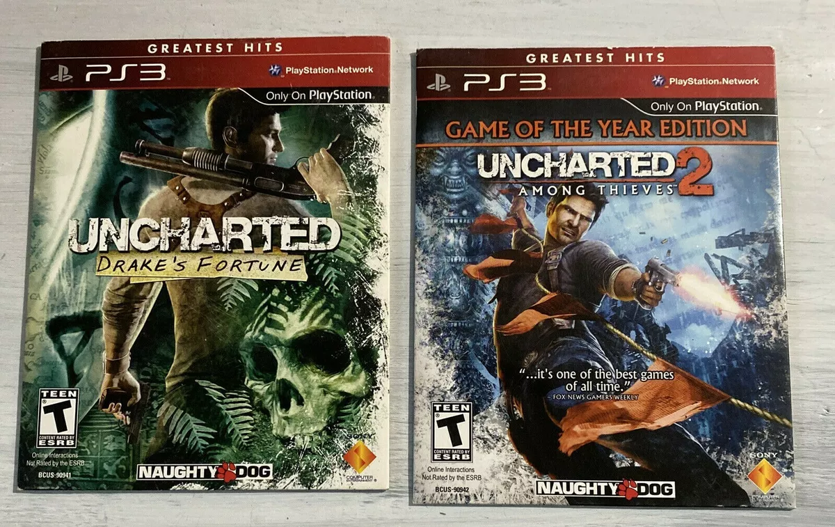 Pacote Uncharted 1 & 2 - Jogos Ps3 Psn