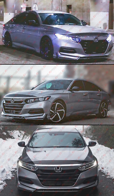 Front Bumper Lip Splitter Kit For 2018-2020 Honda Accord – Painted Modern Steel Metallic 6 thumbnail image