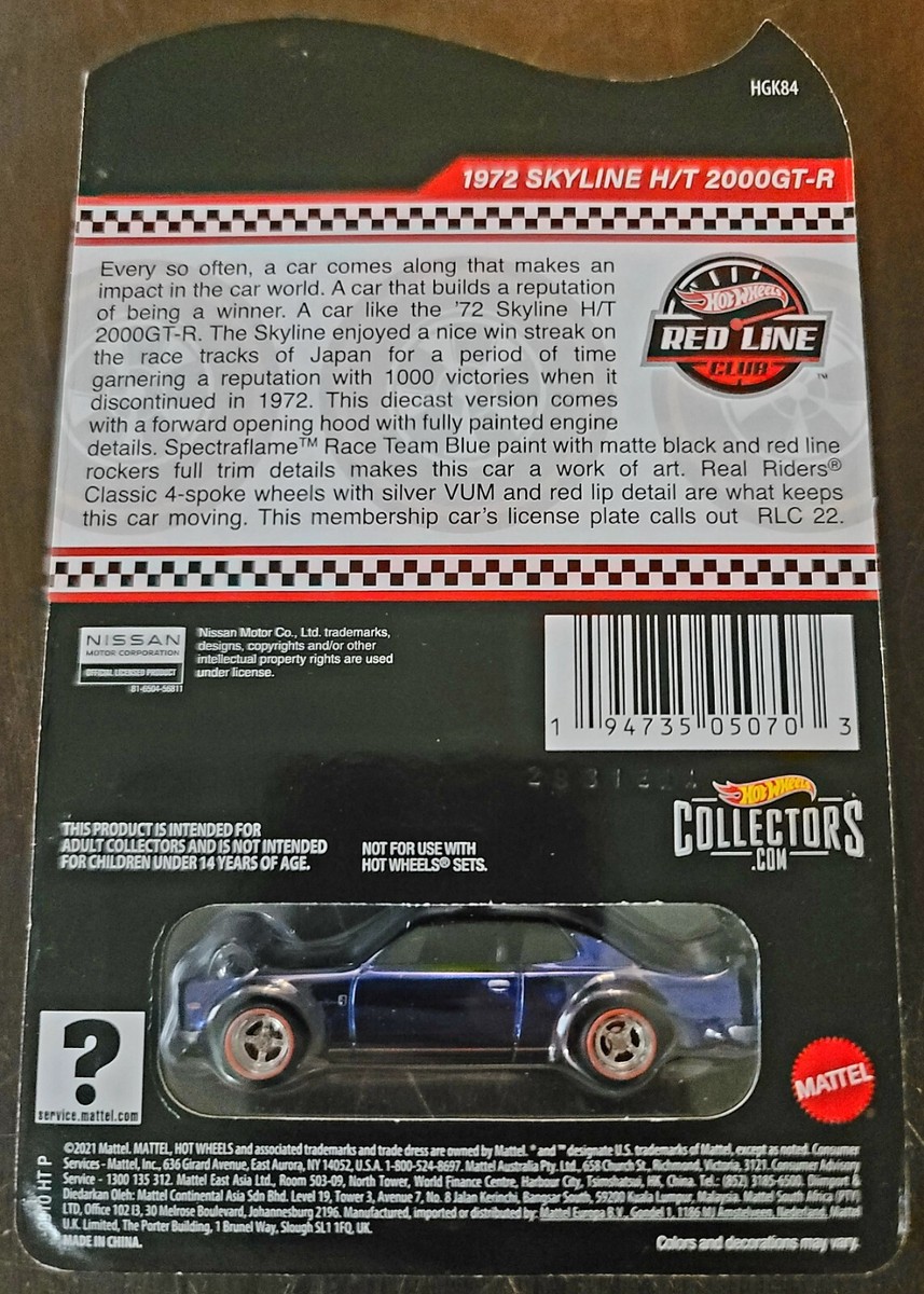 Hot Wheels 2022 RLC Membership Car & sELECTIONs 1972 Nissan