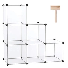 Cube Storage Organizer 6-Cube Shelves Units Closet Cabinet DIY Plastic Modular