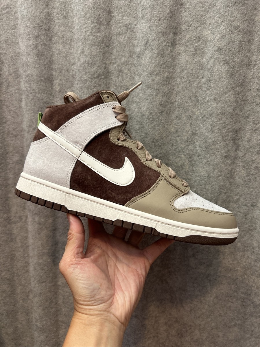 nike dunk high retro prm light chocolate